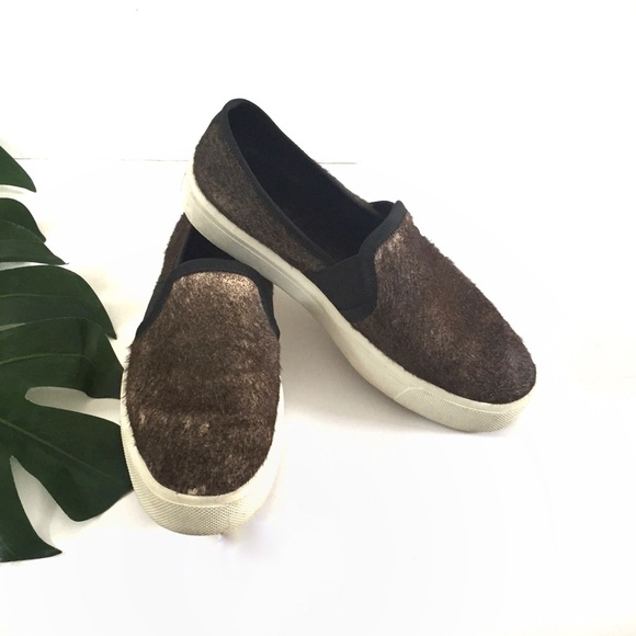 Vince Pony fur slip-ons - Picture 4 of 8